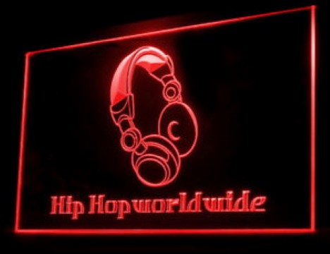 Hip Hop WorldWide LED Neon Sign
